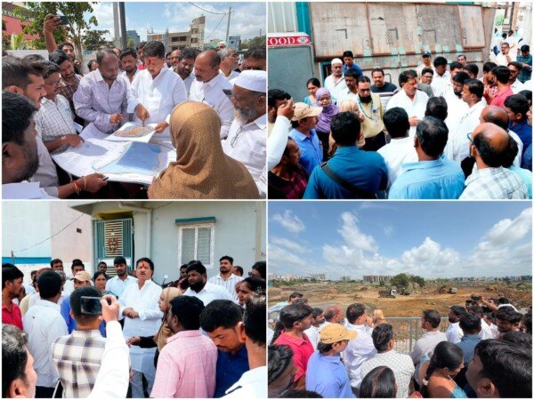 ఎమ్మెల్యే మాధవరం కృష్ణారావు  అల్లాపూర్ డివిజన్ మాజీ కార్పొరేటర్ సబియా గౌసుద్దీన్ , సఫ్ధర్ నగర్ E బ్లాక్ లో పర్యటించారు
